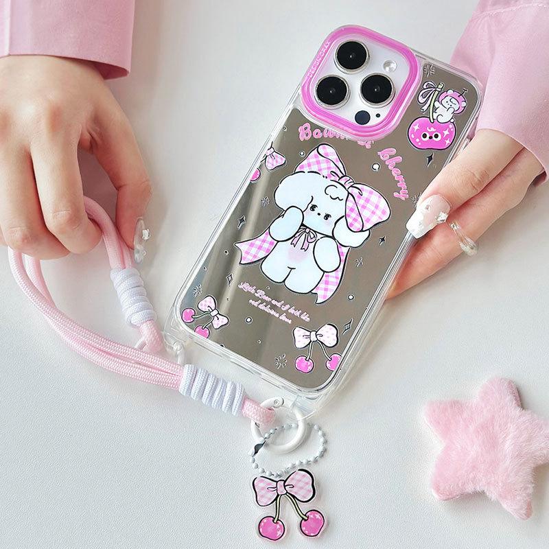 Zhitai Lanyard Mirror Case for iPhone 13, 14, 15, and 16 Pro Max