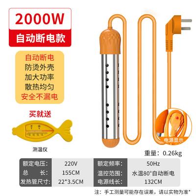 Portable 2000W Electric Immersion Water Heater
