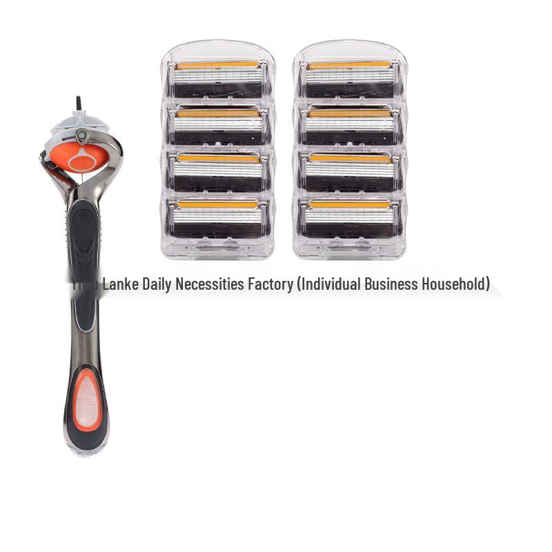 German-Quality Manual Razor: Old-Fashioned 5-Layer Blade for Men, Universal Fit