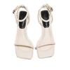 Fashion 2025 Summer Women's Roman Sandals Open Toe Office and Career Fashion Buckle Strap Outdoor New Solid Best Seller Heeled Sandals