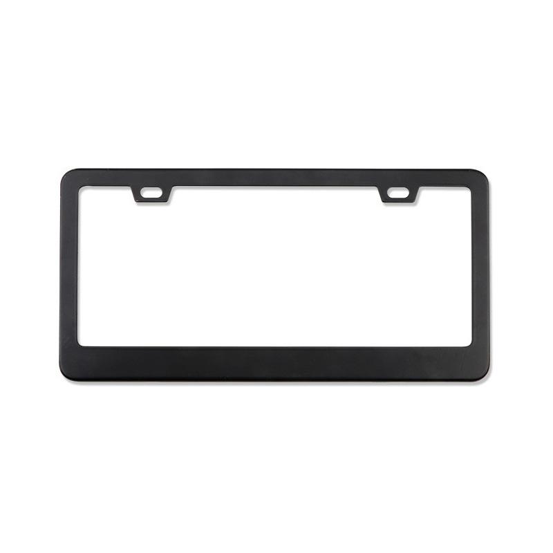 Universal Alloy License Plate Frame Black Carbon Bracket American Auto Accessory Fiber Number Plate TAG Cover for Front Rear