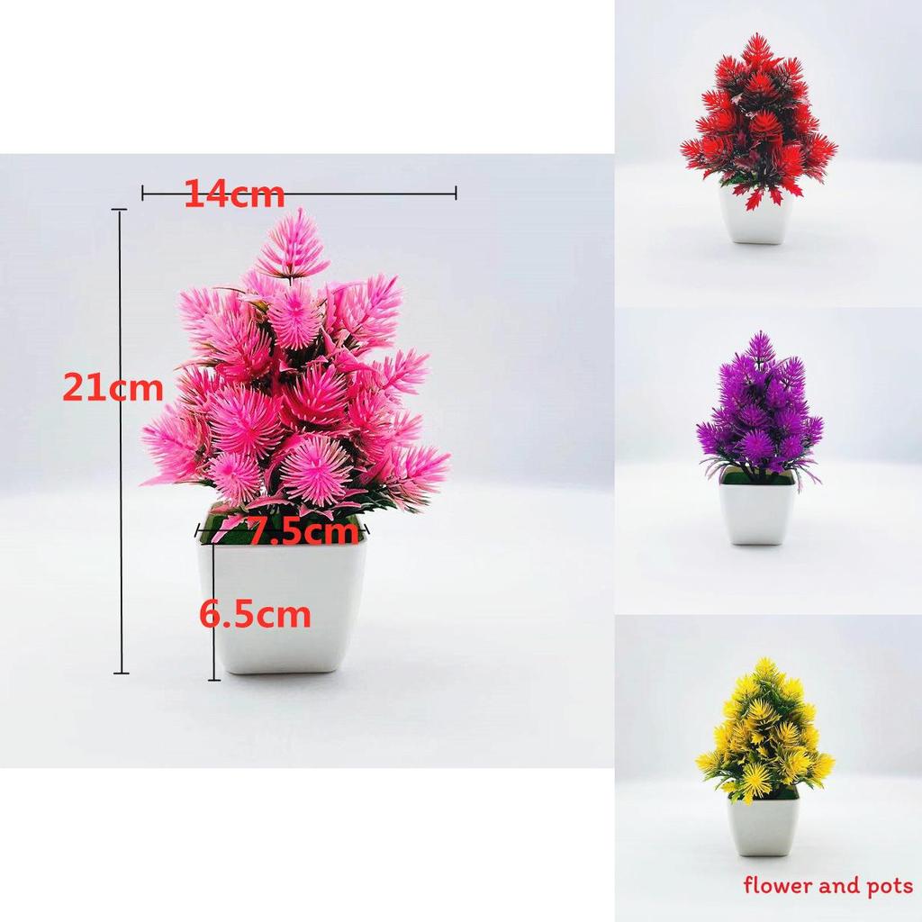 Faux Greenery With Pine Needles Detail For Living Room Desktop Decor And Gift Presentations