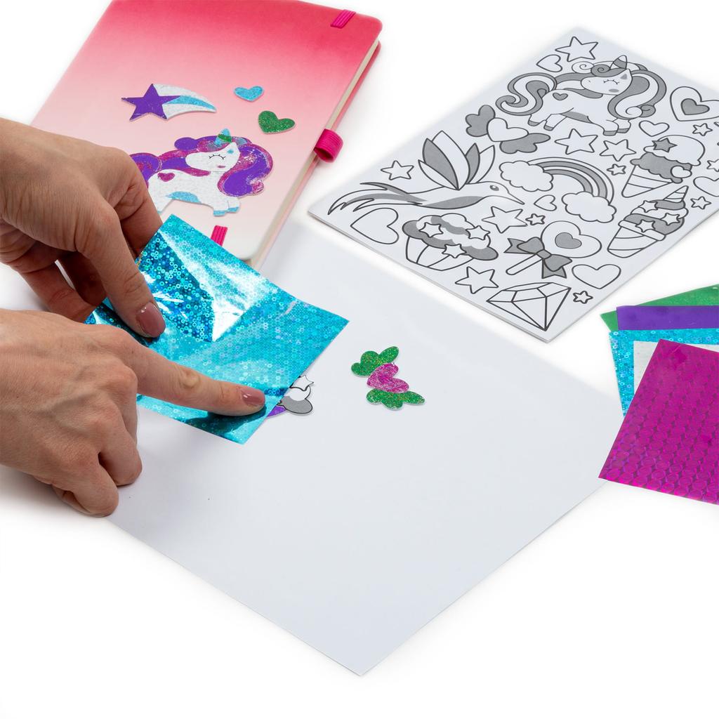 Metaliczne Naklejki Zestaw Kreatywny Unicorn 8552