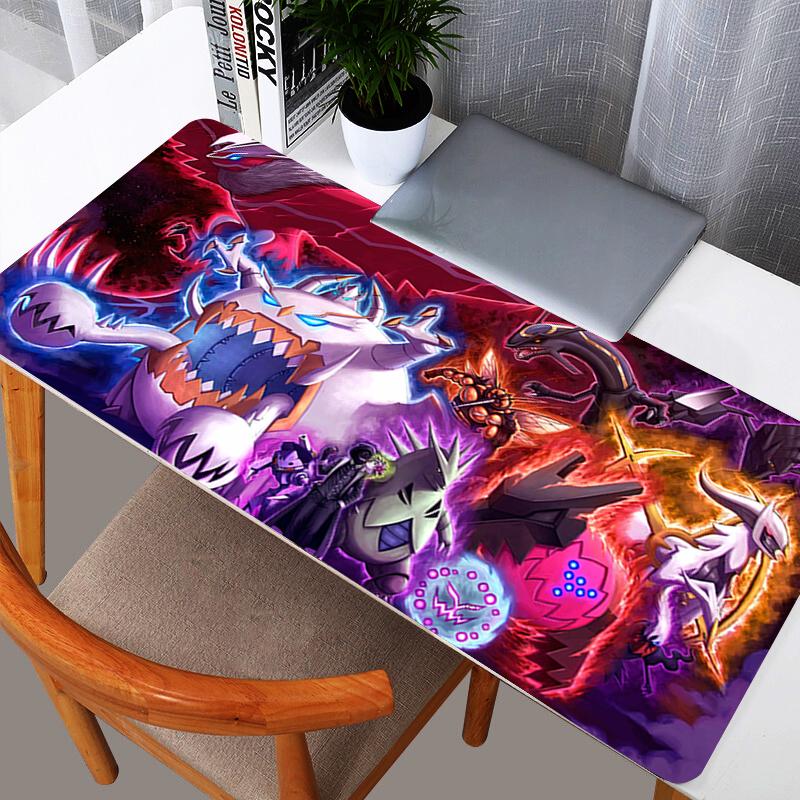 Halloween Pikachu Pokemon Large Mouse Pad Spooky Ghost Type Desk Mat for Gaming Office NonSlip Extended Keyboard Pad
