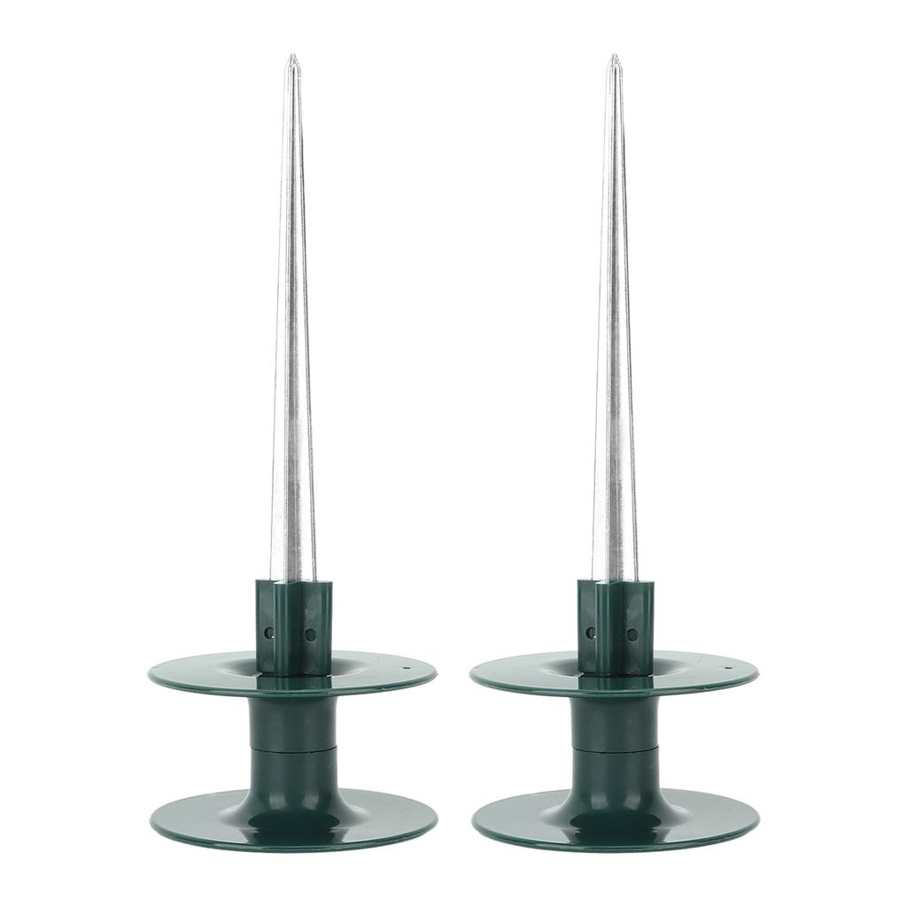 2pcs Hose Guide Spikes ABS Zinc Alloy Water Pipe Guide Wheel Durable Garden Hose Guide Holder for