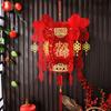 New Non-woven Chinese Lanterns Red 3D Festival Hanging Lanterns Handmade DIY New Year Lantern New Year