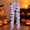 Men's Halloween Print Drawstring Pants Casual Lounge Sleepwear Bottoms with Elastic Waistband and Straight Leg Fit for Indoor and Outdoor Use