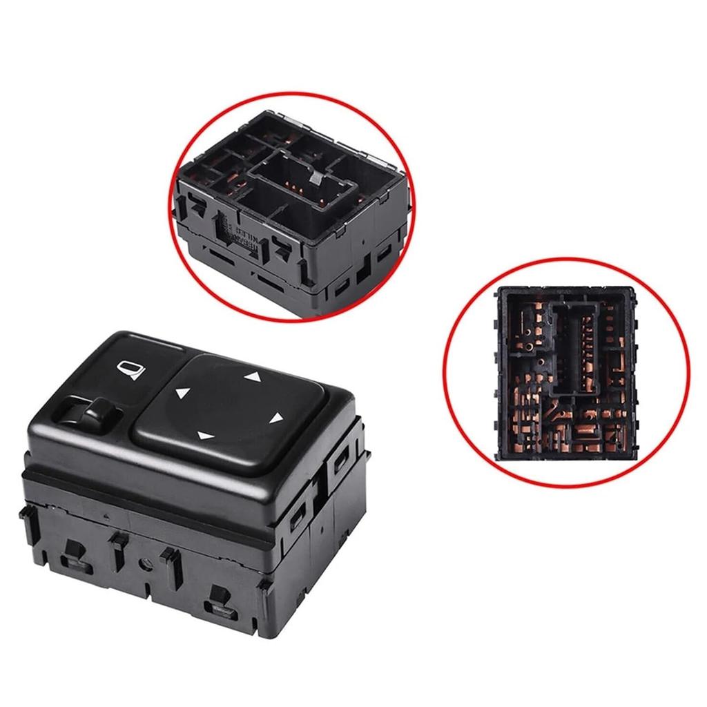 [Replacement] Car Rearview Mirror Switch Car Mirror Glass Switch Car Rearview Rear Mirror Control Switch for Nissan 2005-2019 25570-CL00A WXCNRUJ