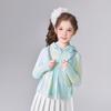[Printed Ice Feel Hooded Sunscreen Clothing] Girls' 25 Summer Mid to Large Children's Summer Clothing Children's Thin Breathable Top