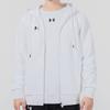 Under Armour Logo Print Sports Training Knit Hoodie Jacket Men Outerwear White 21600305-100