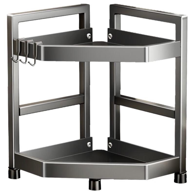 Gunmetal Stainless Steel Kitchen Corner Shelf