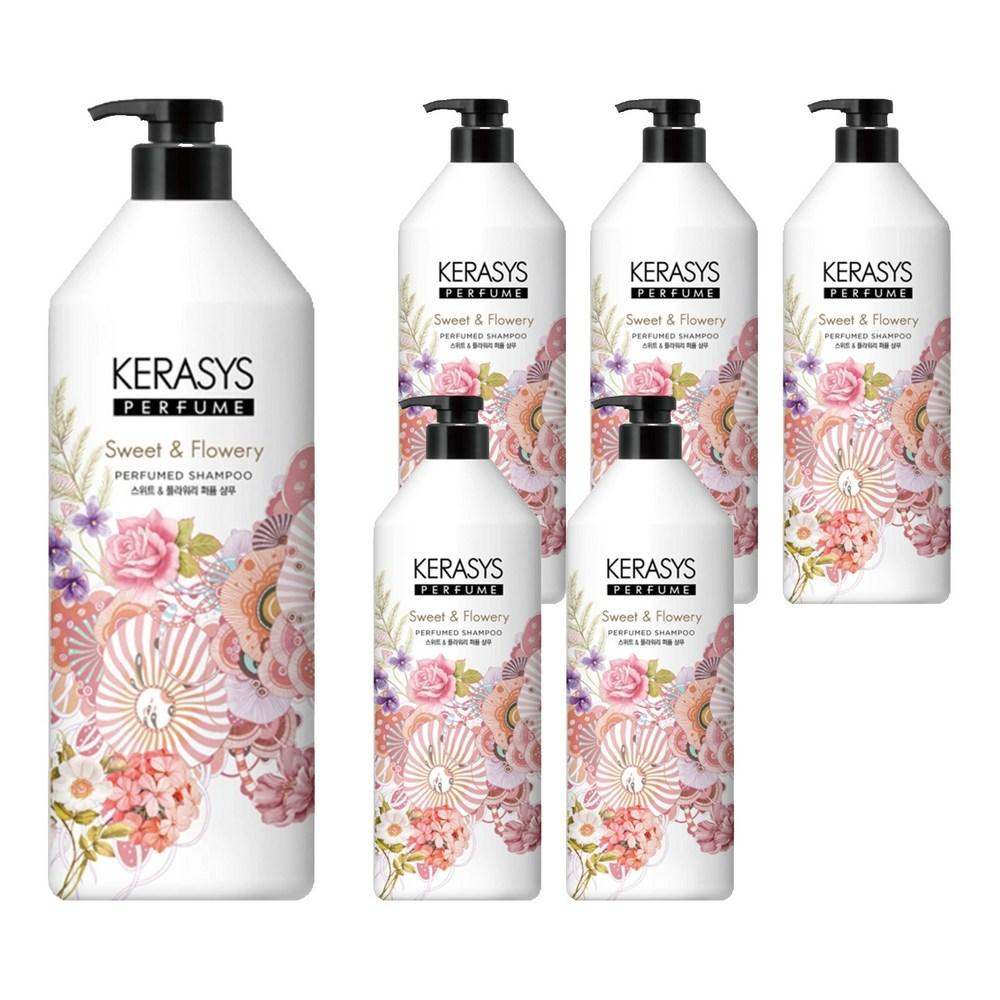 Kerasis Perfume Shampoo Sweet & Flowery 1kg 1L 6 Pcs