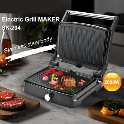 Evropský standard steakový stroj sendvičový stroj snídaňový stroj na grilování oboustranný ohřev elektrický koláčový plech gril grilovací trouba