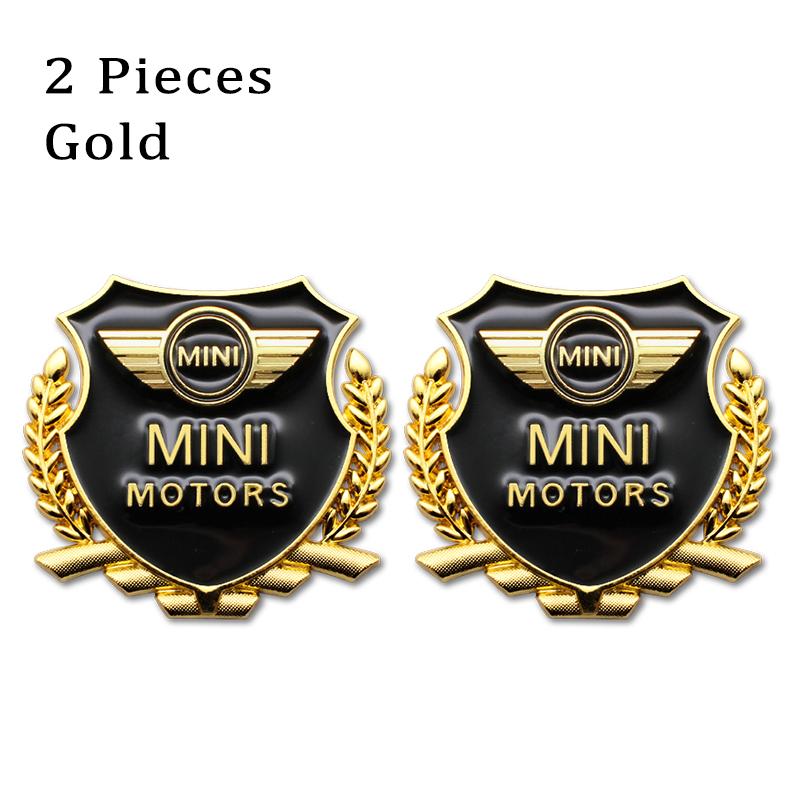 

2Pcs 3D Metal Car Body Trunk Sticker Emblem For Mini Cooper R60 R61 F54 F55 F56 F60 R50 R52 R53 Badge Decal Decoration Accessory
