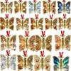 Santa Claus Christmas Tree Ornaments Snowman Butterfly Hanging Decorations  Tree Top Decoration