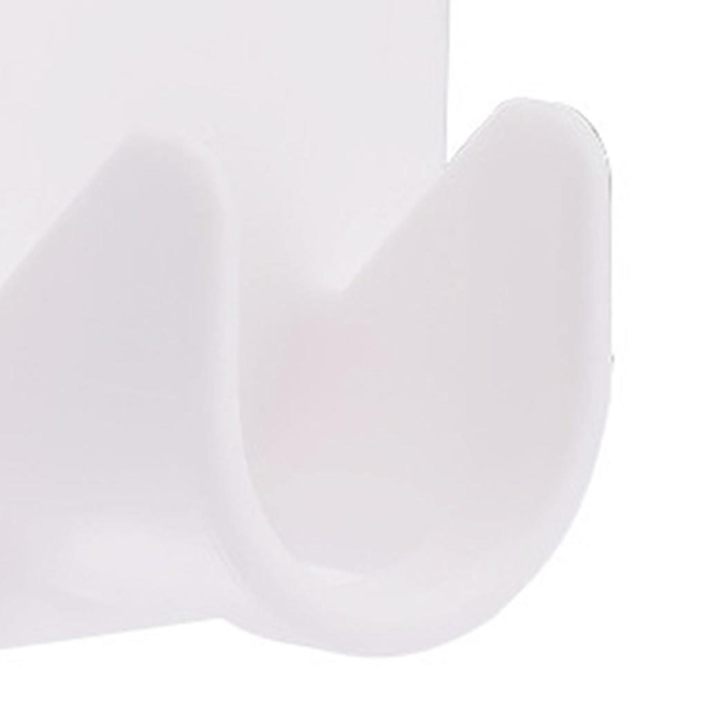 1 Pair Curtain Rod Bracket Modern Simple Slip Resistance Strong Load Bearing Self Adhesive Curtain Rod Hangers for