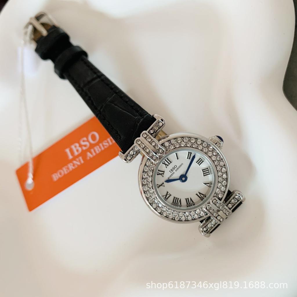 Damen-Armbanduhr Kleines Zifferblatt Damen Römisch Vintage Diamantbesetzt Xiaohongshu