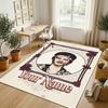 Personalized Crystal Velvet Carpet,Bruno Mars Custom Printed Name, Plush Area Rug For Home Indoor Decor