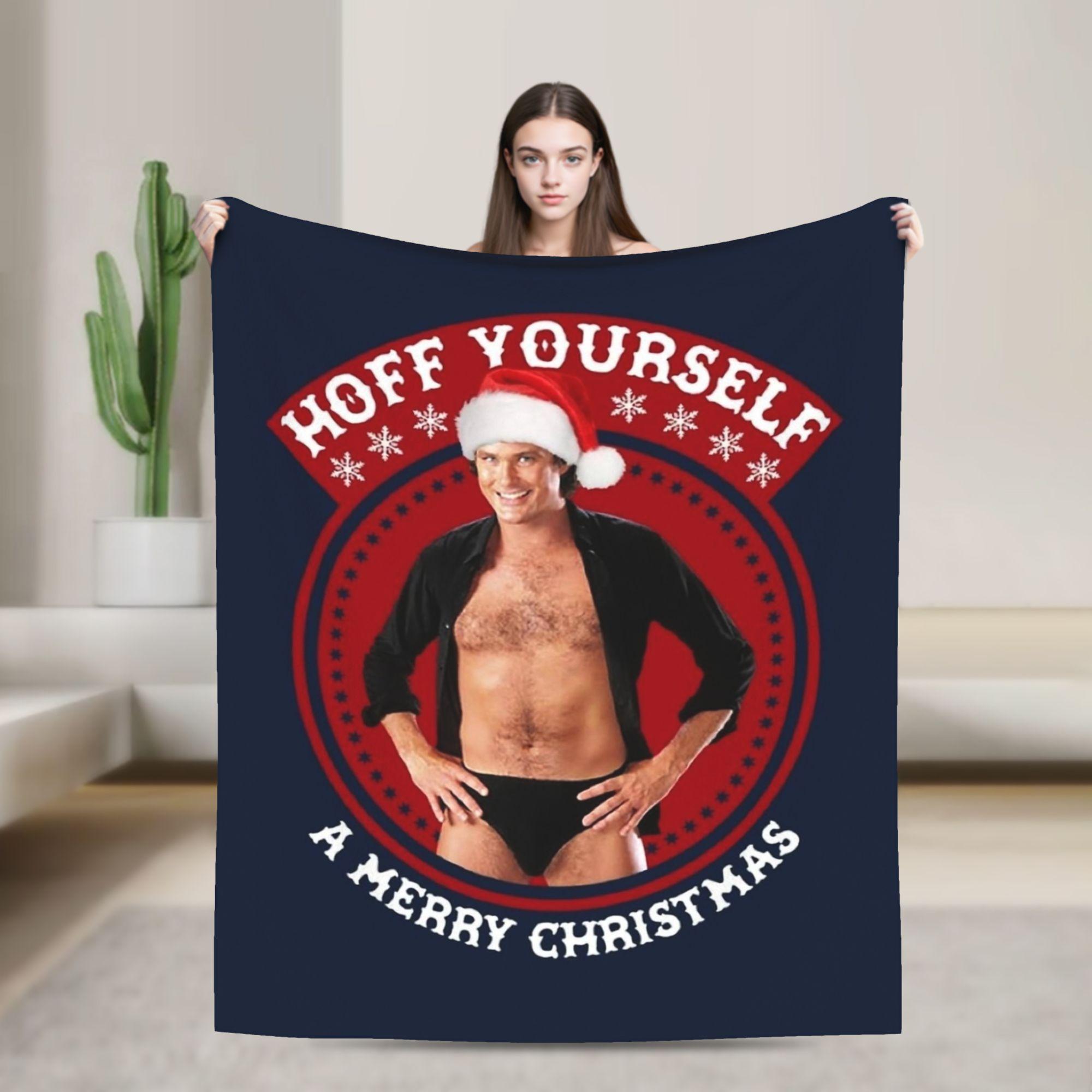 David Hasselhoff Blanket  Travel Office Flannel Throw Blanket For Living Room Super Soft Custom Quality Bedspread Gift 30x40in