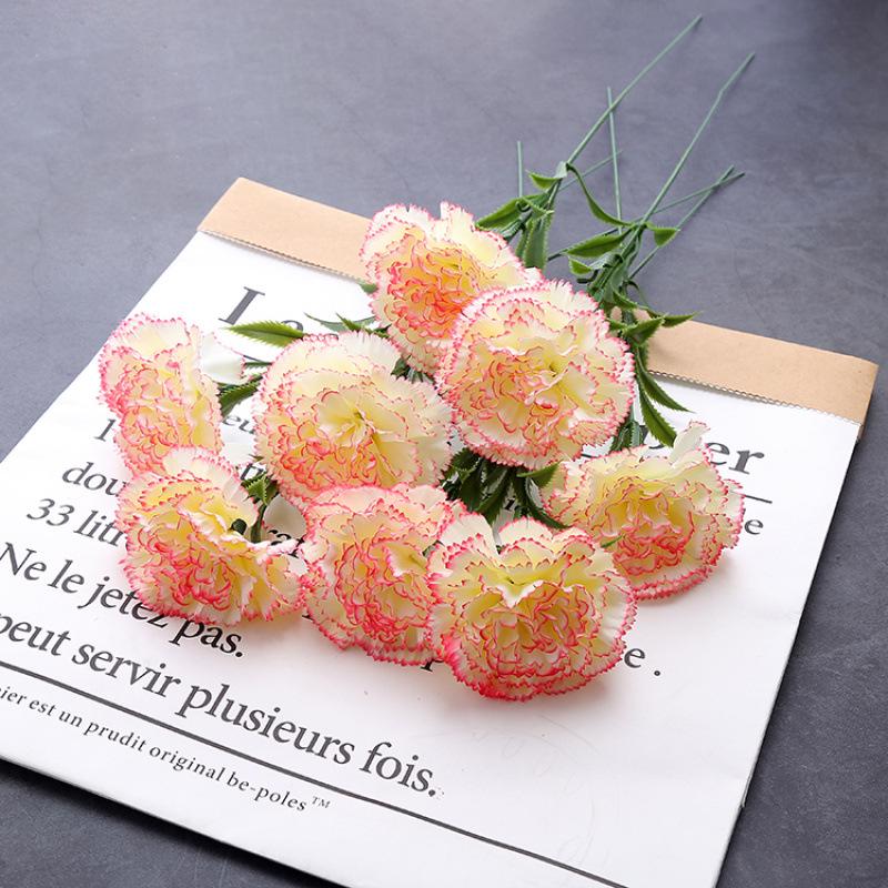 Silk Carnation Bouquet: Teacher's Day, Mother's Day, Women's Day Decorative Gift