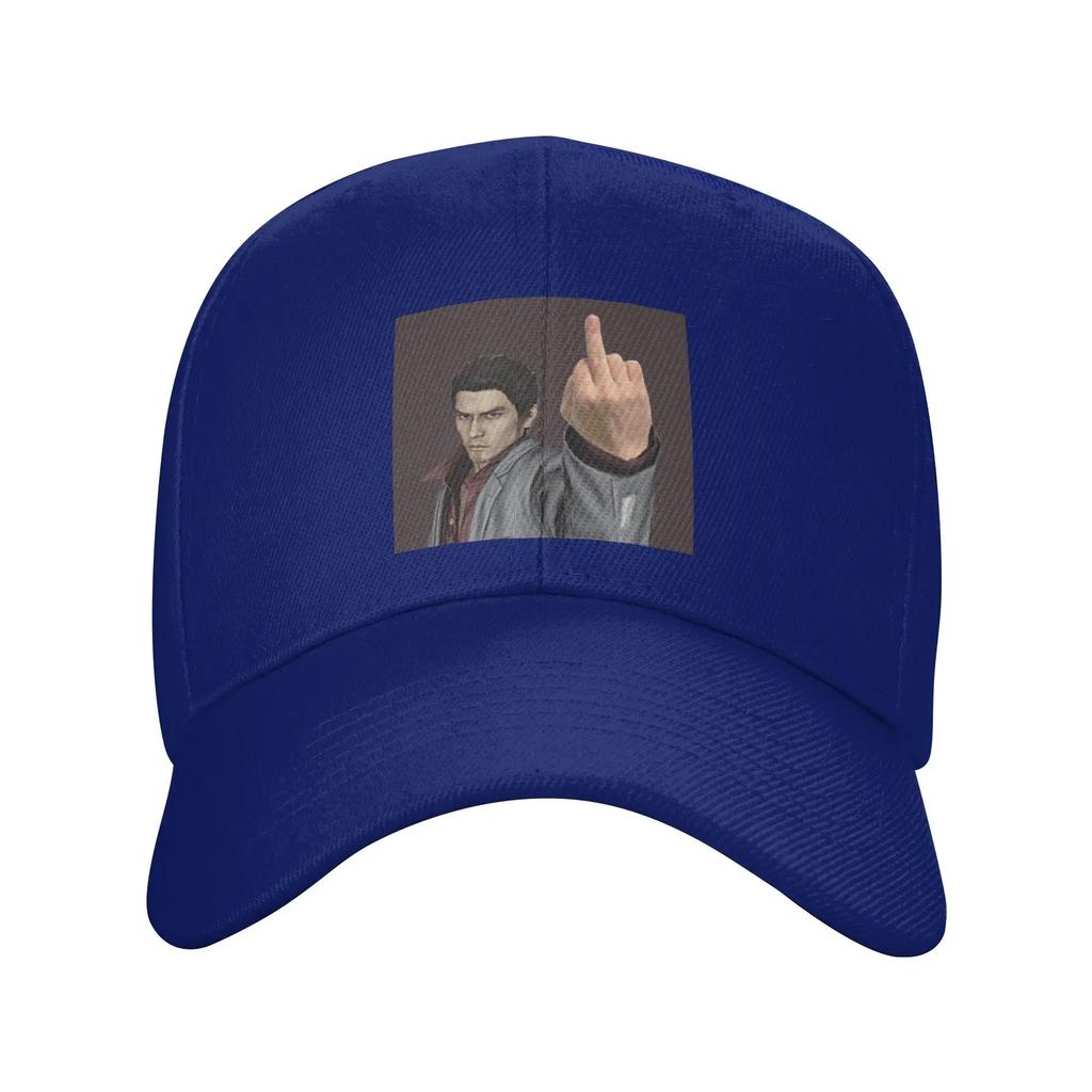 Unisex Baseball Hats Kazuma Kiryu Middle Finger Outdoor Streetwear Summer Sports Baseball Caps Hip Hop Cap Casquette Hats