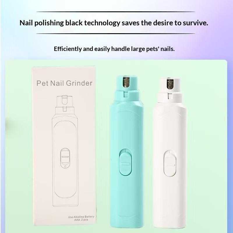 Pet Nail Grinder Battery Operated For Dogs And Cats Low Noise Nail Trimmer For Home Pet Grooming Care Tools