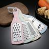1 Set 4 In 1 Manual Vegetable Slicer Stainless Steel Grater Kitchen Tool With Plastic Handle For Home Food Prep Shredder Cutter