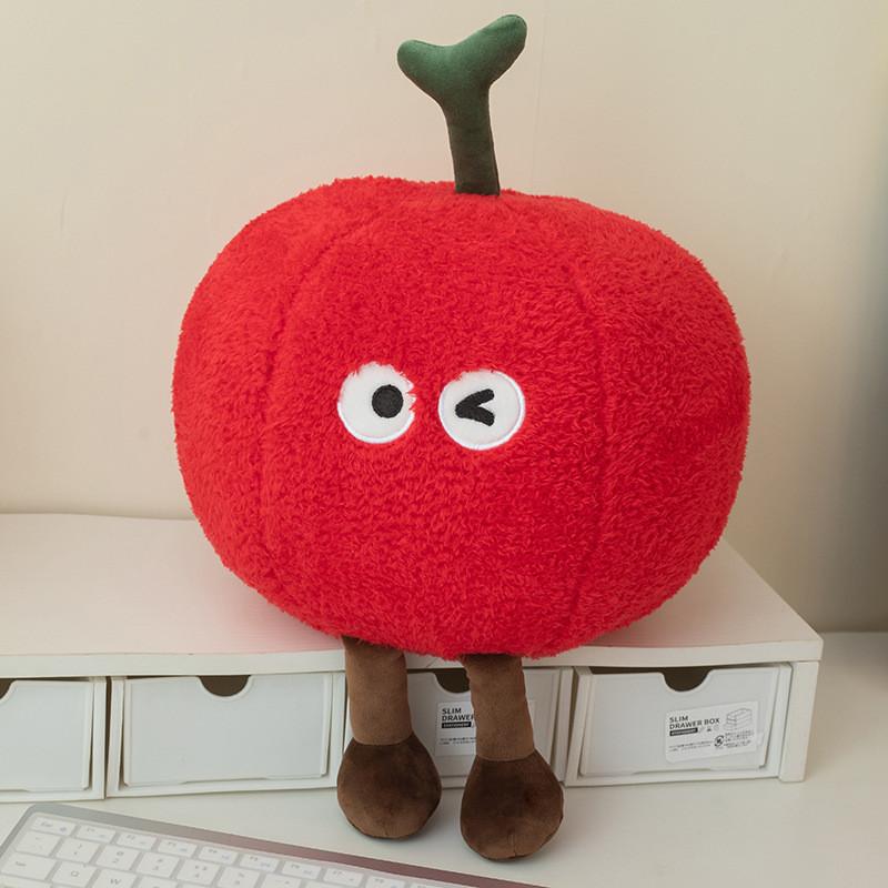 Cherry Plush Toy Pillow Doll And Keychain With Pp Cotton Filling Soft Cushion For Girls Gift