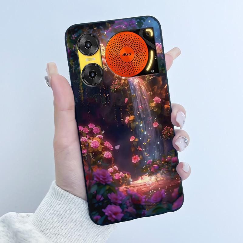 Case For ZTE Nubia Music 2 Z2460 Z2353 Music2 Phone Case Cute Rabbit Black Cover For ZTE Nubia Music Soft TPU Silicone Casing