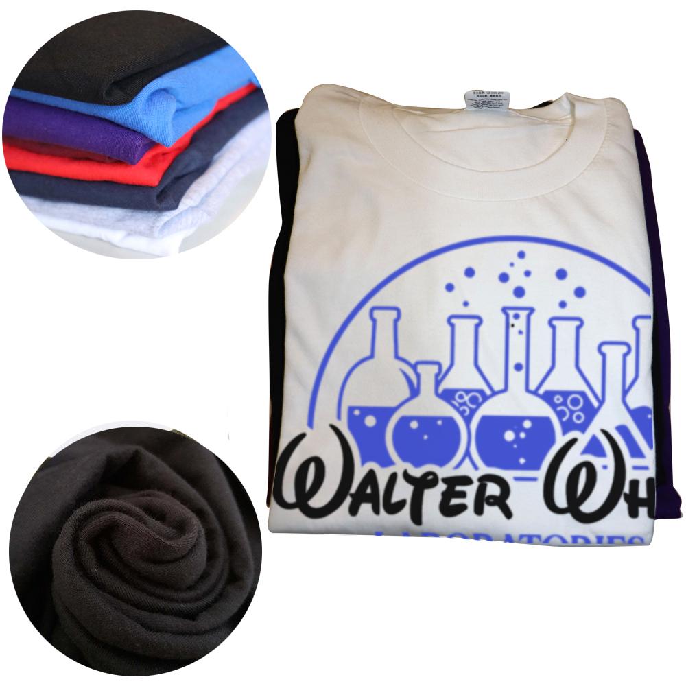 Men's Walter White Laboratories T Shirt Breaking Pinkman Bad Heisenberg Mr White Cotton Tops T-Shirts Breaking Bad Tees