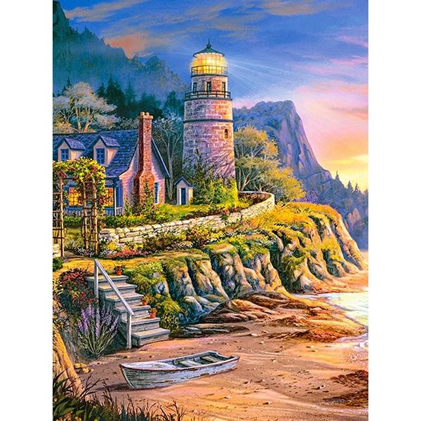 Diy Diamond Painting Lighthouse Cross Stitch Scenery Diamond Embroidery Seaside 5D Full Square Rhinestones Mosaic Kit Home Decor