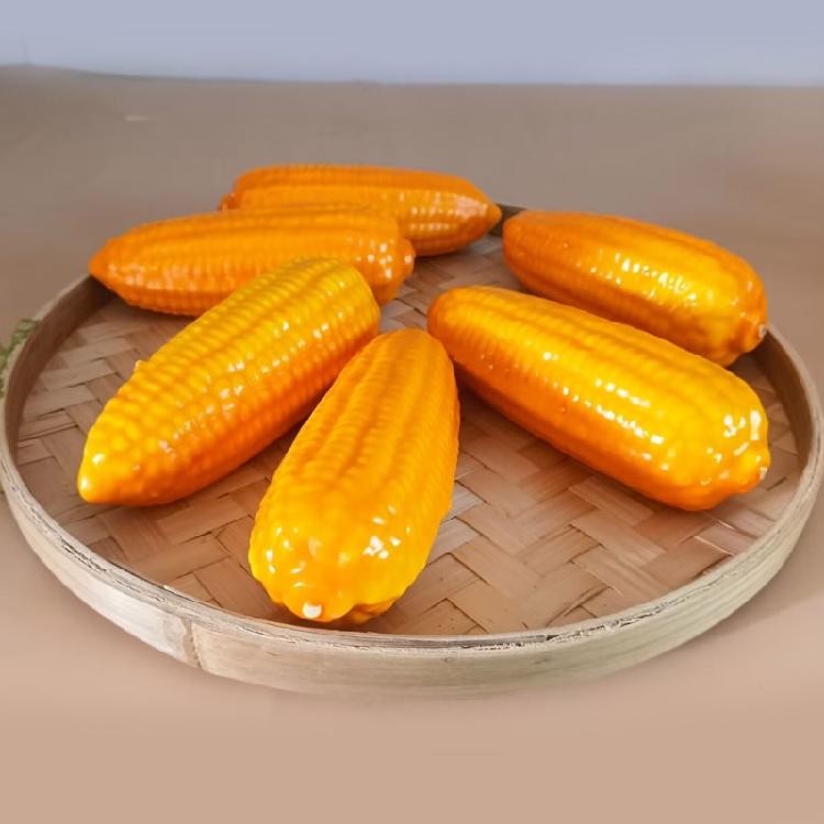 Pack of 2Pcs Artificial Corn Realistic Vegetable Models Kitchen Decoration for Display Kitchen Decoration Photography
