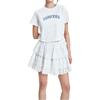 MLB Round Neck Short Sleeve Letter Summer Breathable High-Value T-Shirt Women Tops White 3FTSM0553-50IVS
