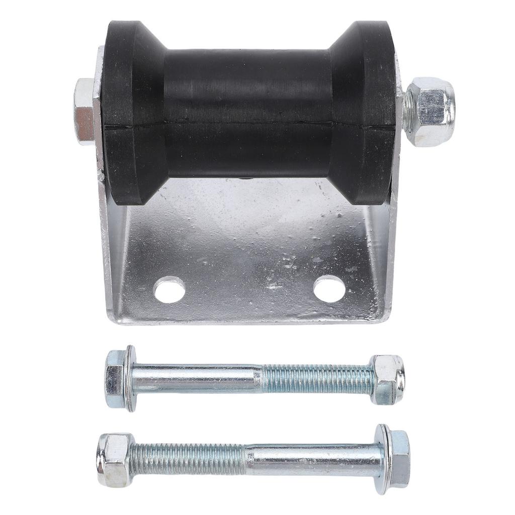 4 Inch Boat Trailer Roller with Panel Bracket Rubber Keel Roller Assembly Kit for Boat Yachts Ships