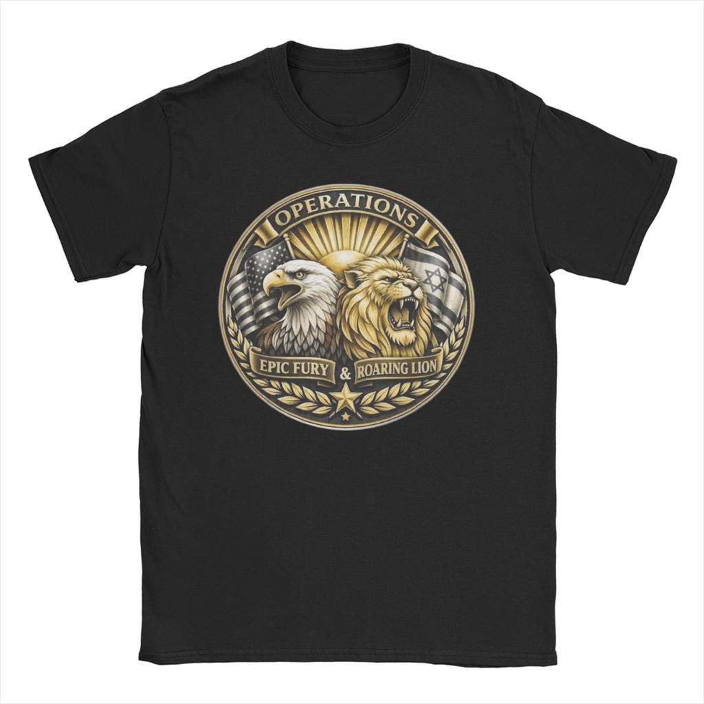 Vintage Operation Epic Fury 2026 Tshirts For Unisex Unisex Crewneck 100 Cotton T Shirt Short Sleeve Tees Plus Size Clothes