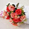 1 Bouquet 5 Branches European Style Artificial Royal Rose Home Room Decor