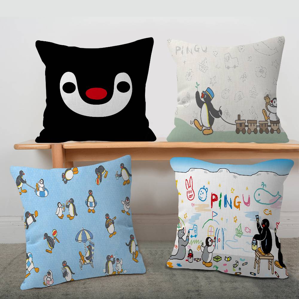Funny P-PinguS Cute Cartoon Pillowcase toon Gift Cushion Cover Bedroom Home Sofa Chair Seat Decor pillow case