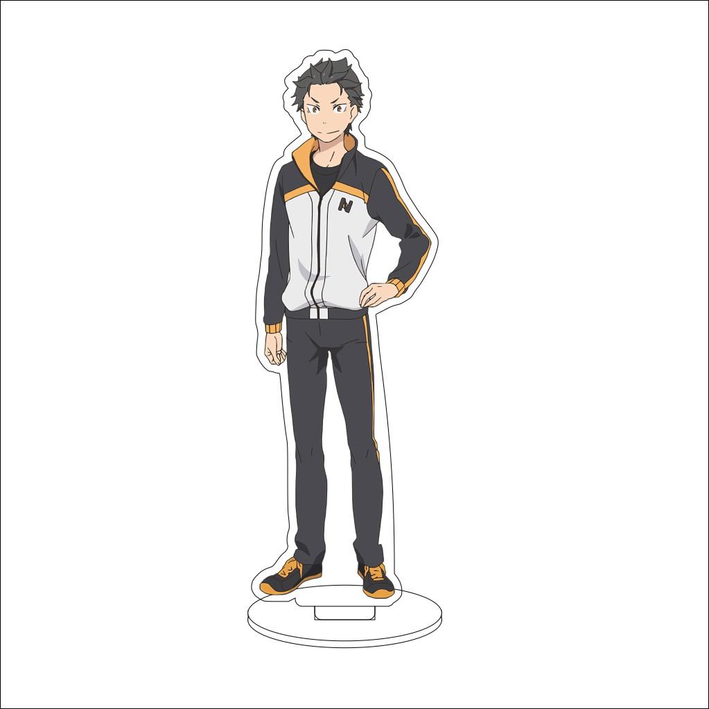 16CM Anime ZERO Starting Life in Another World Cosplay Acrylic Stand Ornaments Natsuki Subaru  Figure Stand Halloween Gift