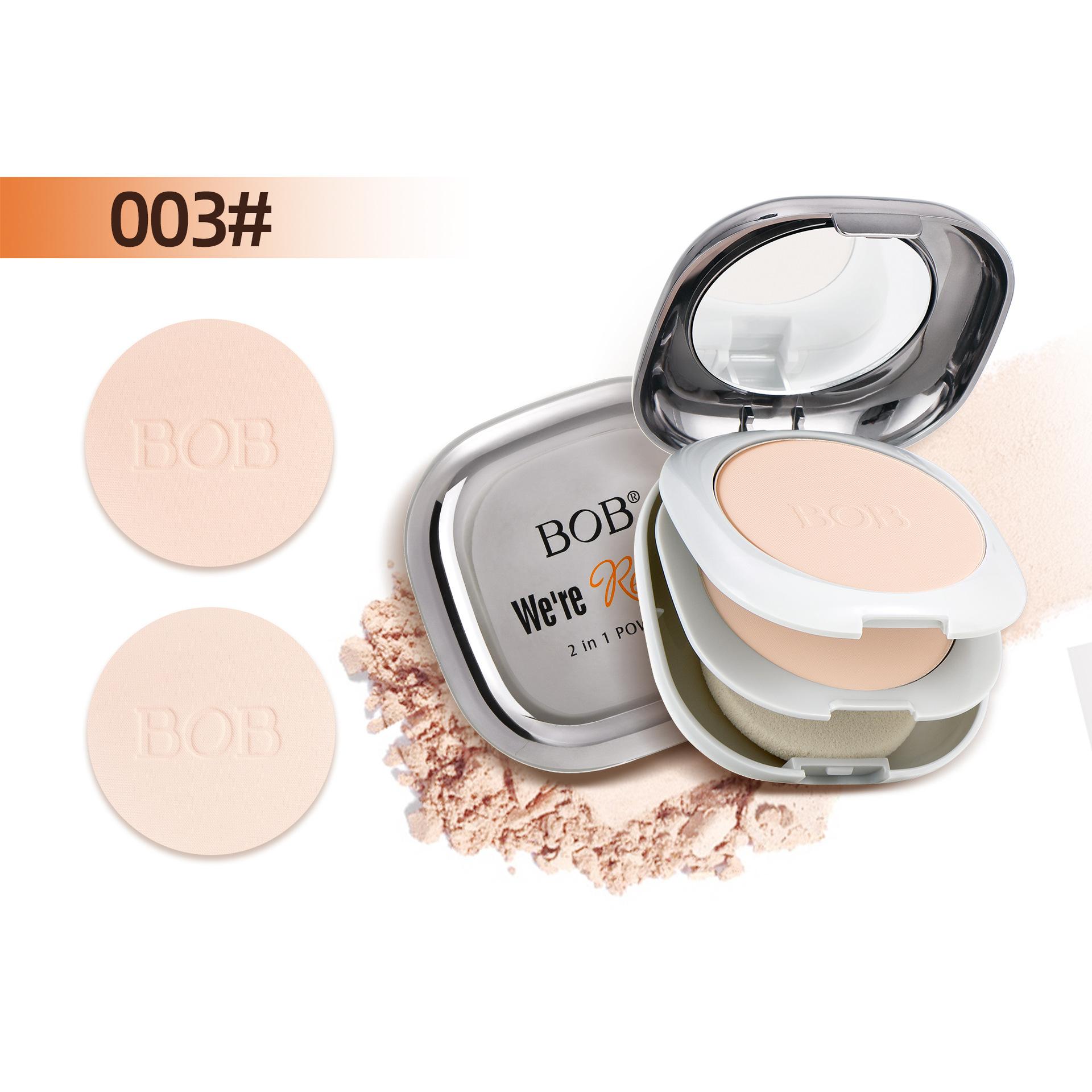 

Матовая двухслойная пудра-консилер Водостойкая пудра-корректор для контроля жирности кожи Стойкий несмываемый макияж Макияж 003#