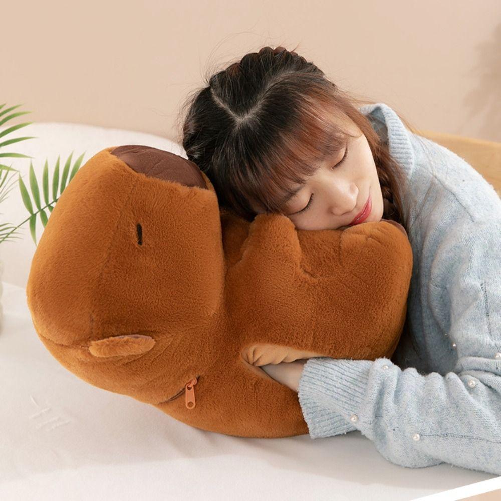 Soft Capybara Plush Hand Warmer Cartoon Capybara Plush Stuffed Doll  Children Toys