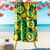 Tropical Kiwi Paradise Print Beach Towel, Quick Drying, Suitable for Travel, Outdoor Sports, Jogging, the Beach and Swimming, Gift