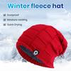 Chapéu de tricô masculino outono inverno com estampa de estrela sem abas forro de lã gorro engrossado macio elástico chapéu de tricô streetwear
