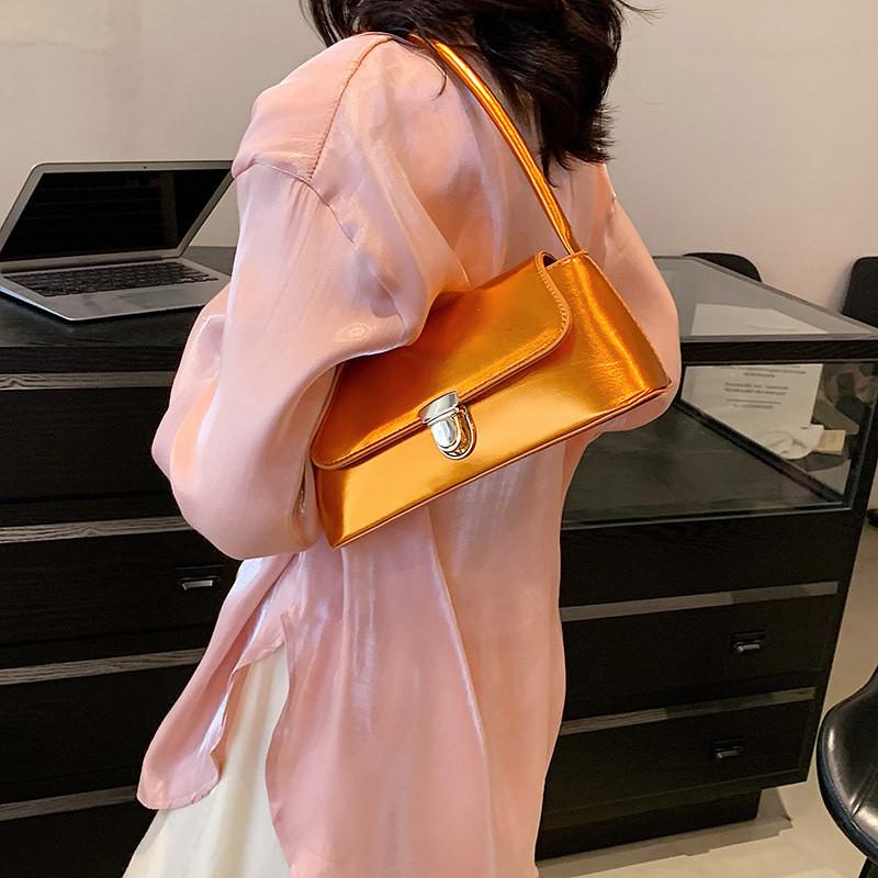 2023 Summer New Fashion Simple Shoulder Bag Retro Casual Small Square Bag Women's Trendy Armpit Bag