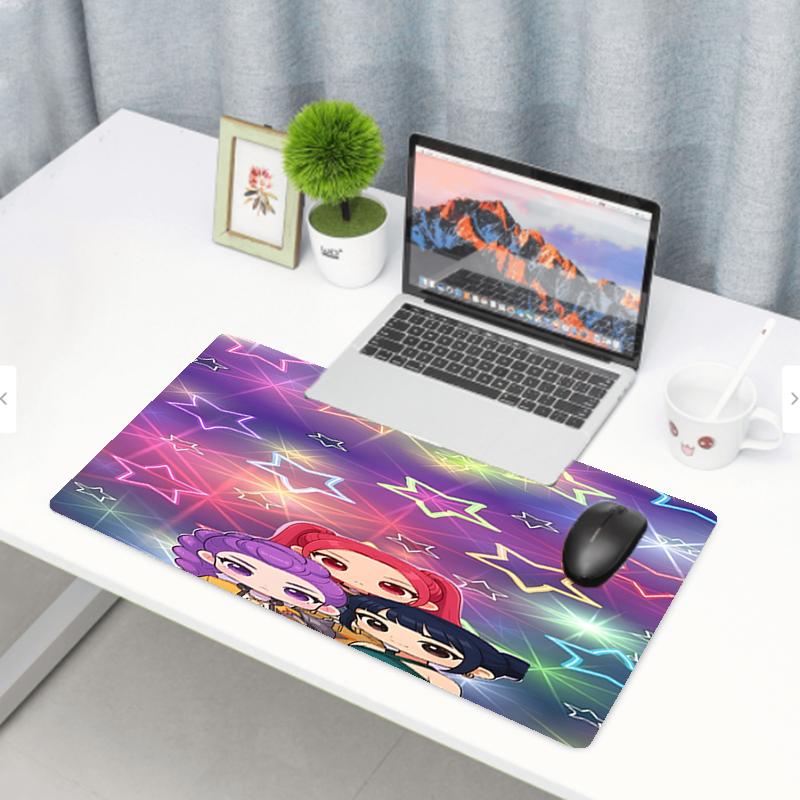 KPop Dämonenjäger Druck Mauspads, Rutschfeste Schreibtisch-Tastaturmatte, für PC Laptop Gaming Arbeiten Tägliche Nutzung, Coole Festival-Überraschungsgeschenk