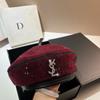 Italian Designer Niche Light Luxury Rhinestone Beret Heavy Industry Full Diamond Buyer Hat