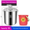 ZISIZ 304 Stainless Steel Commercial Stock Pot with Lid