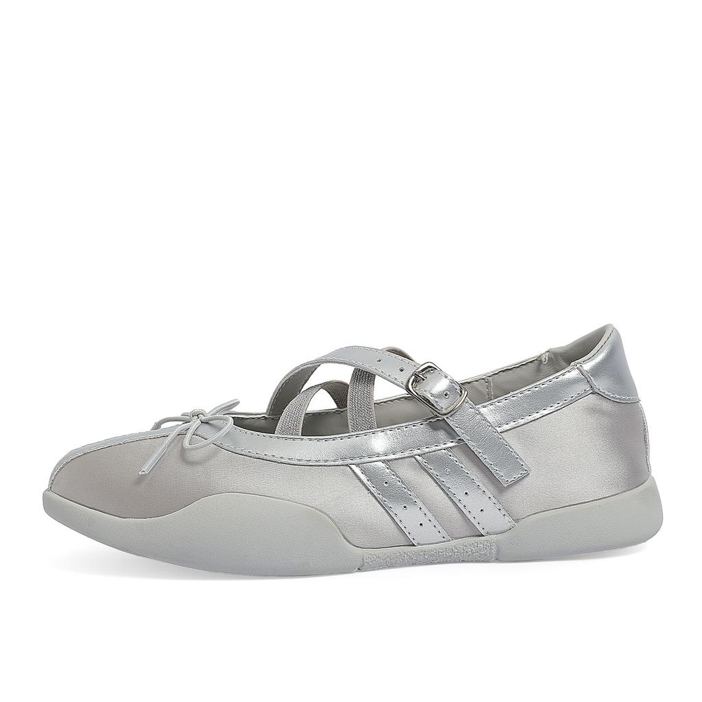 Bow Flat Single Shoes Women'S Shoes Summer Mary Jane Small Leather Shoes Sports Ballet Shoes Light Mouth Sandals
