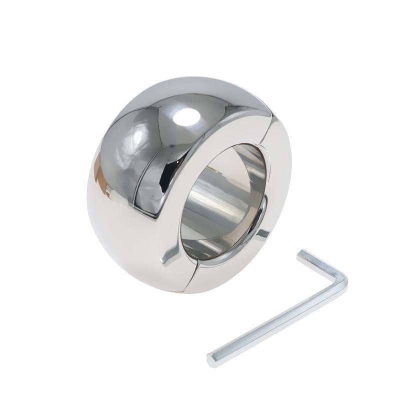 Stainless Steel Heavy Duty Load Bearing Ring for Men's Physical Stretching Exercise - SM Adult Toy.