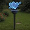 Acrylic Plug-in Solar Light - Auto Charge Simulated Exterior Light for Garden