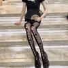 Neue Süße Niedliche Damen Strumpfhosen mit Schleife Japanischer Stil Lolita Kawaii Oberschenkelhohe Strumpfhose Strumpfhose Ausgeschnittene Netzstrumpfhose